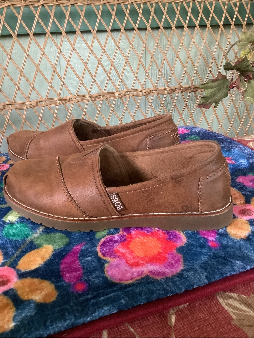 Bobs from Skechers Size 8 Chill Lugs brown slip on shoes - Picture 9 of 11
